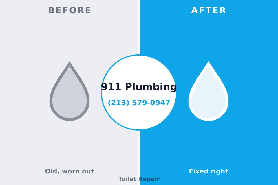 Before and after: plumbing repair San Carlos, CA